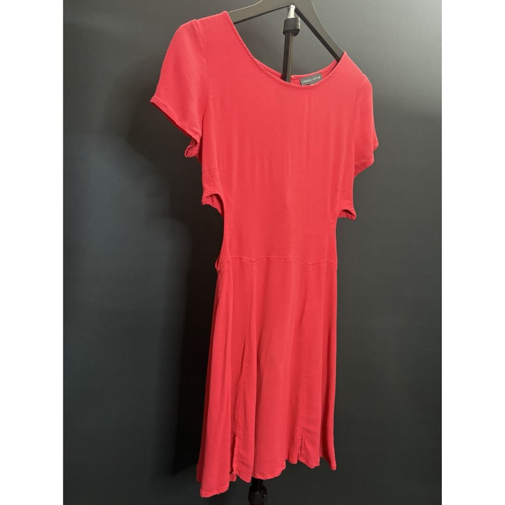 Kendra & Kylie Red Sexy Short Sleeve Heart Open Back Cutout Flowy Mini Dress - Picture 5 of 9